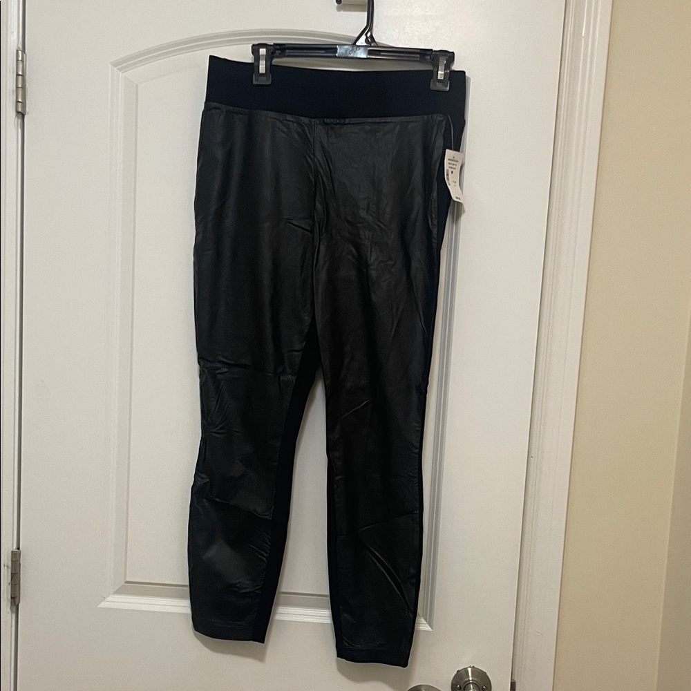 cleo Black Faux Leather Leggings